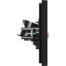 Двойная розетка TV+RJ45 IEK FORTEPIANO категория 5E FP136 черный FP-AK20-1-K02