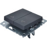Выключатель жалюзи IEK BRITE 10А ВС10-1-5-БрГ графит BR-V15-0-10-K53